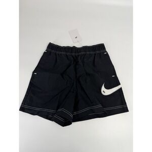 Nike Women's Swoosh Woven Easy Shorts Black Size S Small DM6752-010 New $50